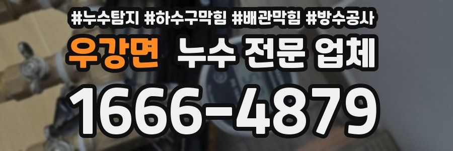 우강면 누수 전문 업체
