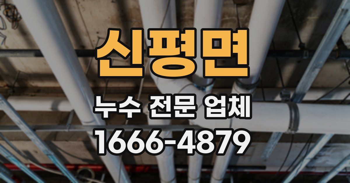 신평면 누수 전문 업체