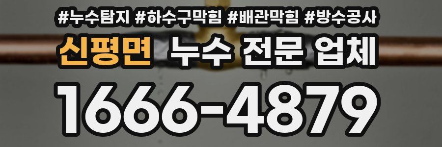 신평면 누수 전문 업체