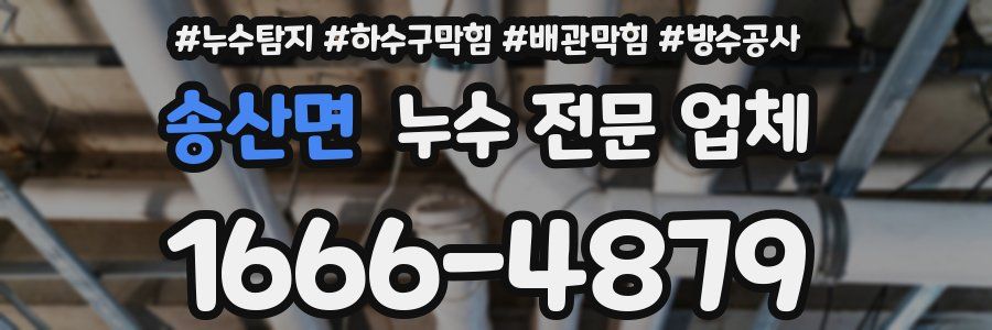 송산면 누수 전문 업체
