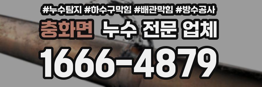 충화면 누수 전문 업체
