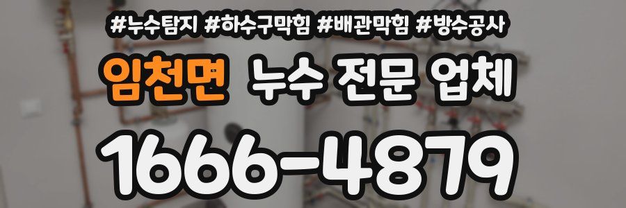 임천면 누수 전문 업체