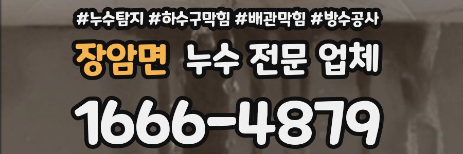 장암면 누수 전문 업체
