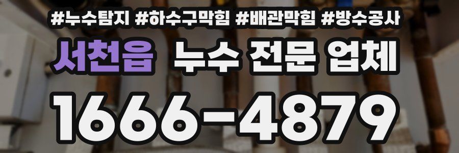 서천읍 누수 전문 업체