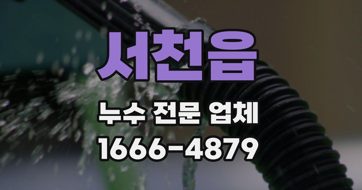 서천읍 누수 전문 업체