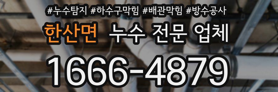 한산면 누수 전문 업체