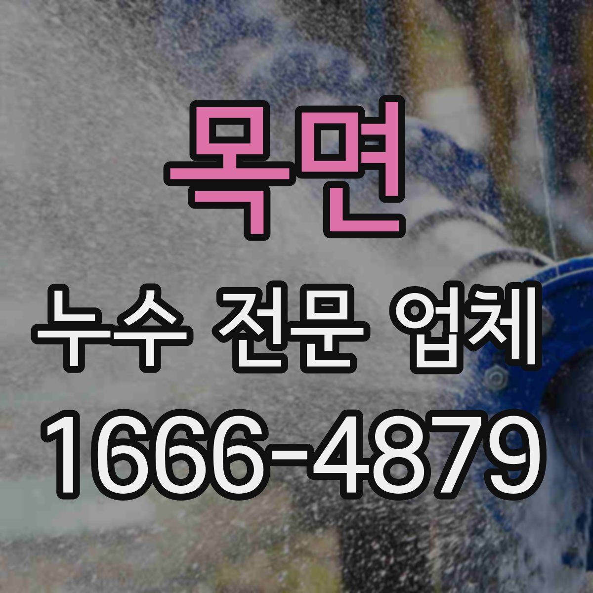목면 누수 전문 업체