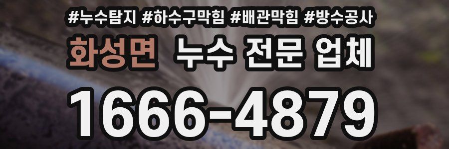 화성면 누수 전문 업체