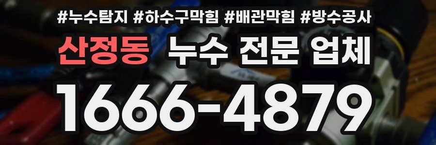 산정동 누수 전문 업체