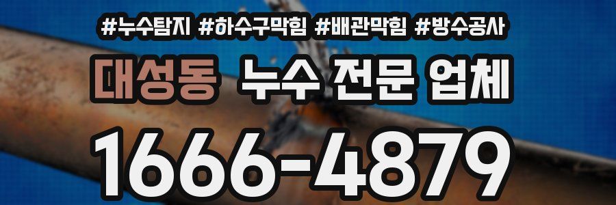 대성동 누수 전문 업체