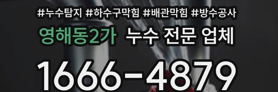 영해동2가 누수 전문 업체