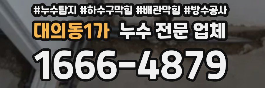 대의동1가 누수 전문 업체