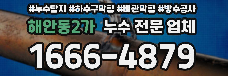 해안동2가 누수 전문 업체