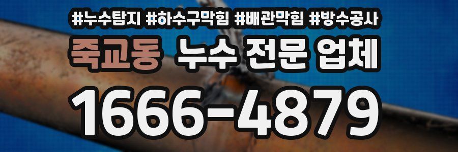 죽교동 누수 전문 업체