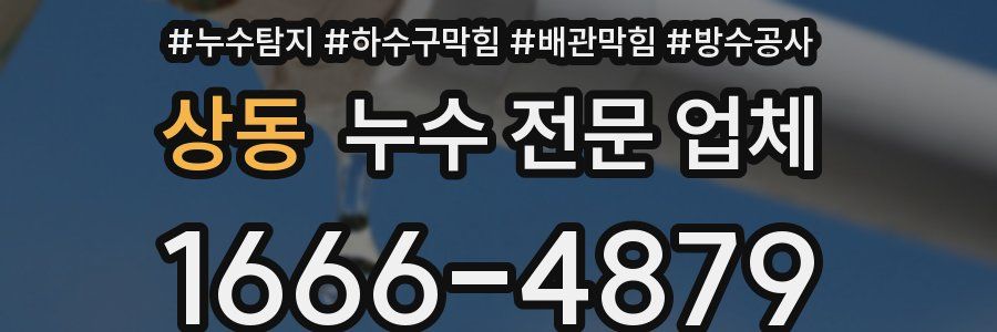 상동 누수 전문 업체