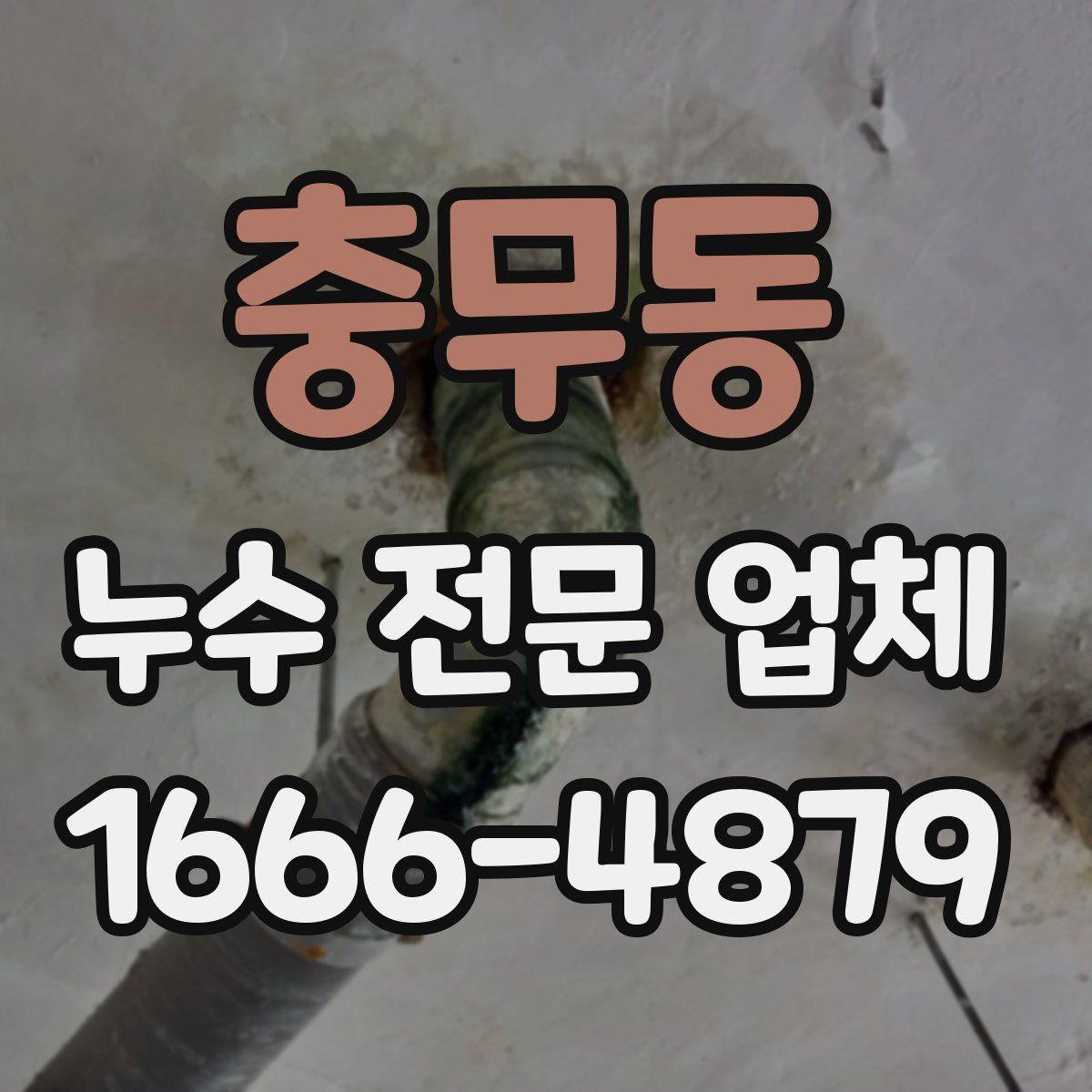 충무동 누수 전문 업체