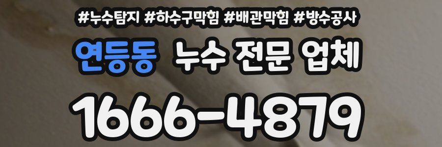 연등동 누수 전문 업체