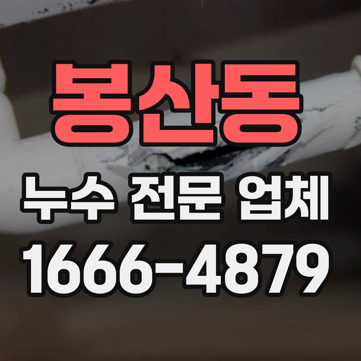봉산동 누수 전문 업체