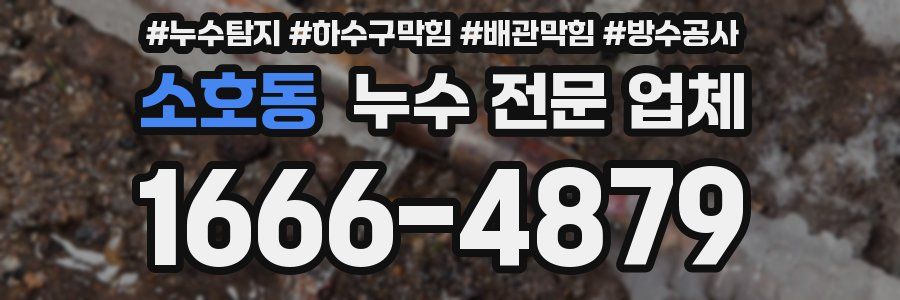 소호동 누수 전문 업체