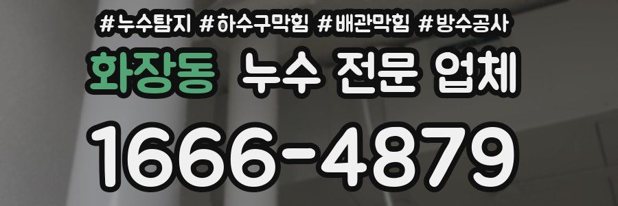 화장동 누수 전문 업체