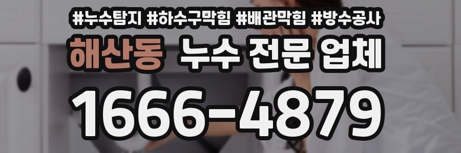 해산동 누수 전문 업체