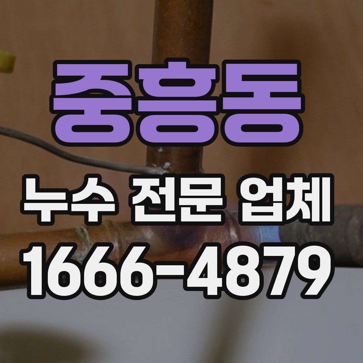 중흥동 누수 전문 업체