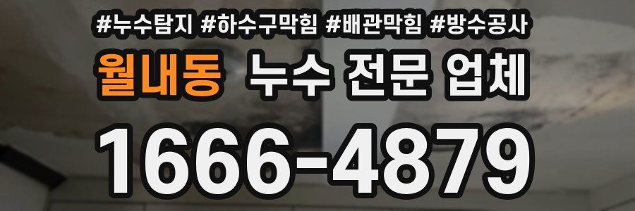월내동 누수 전문 업체