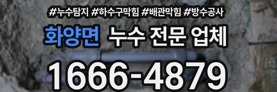 화양면 누수 전문 업체