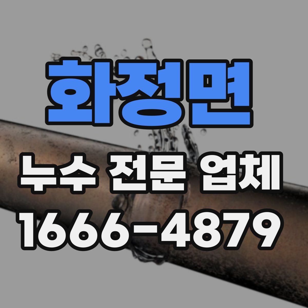 화정면 누수 전문 업체