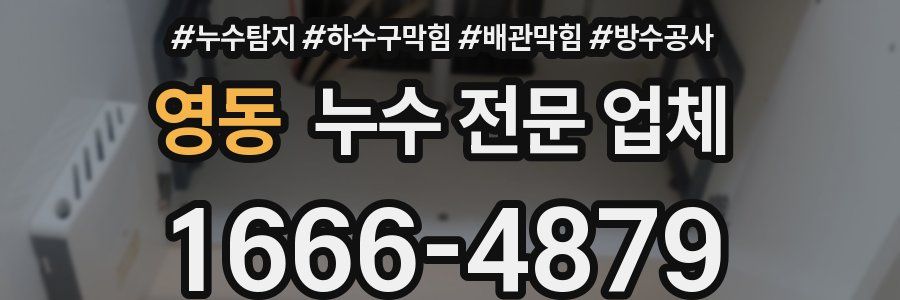 영동 누수 전문 업체