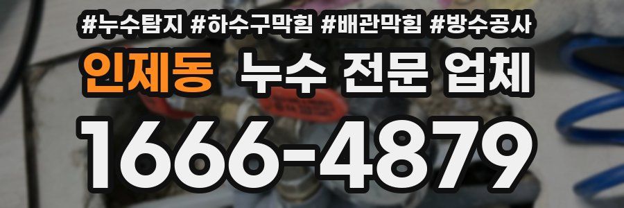 인제동 누수 전문 업체