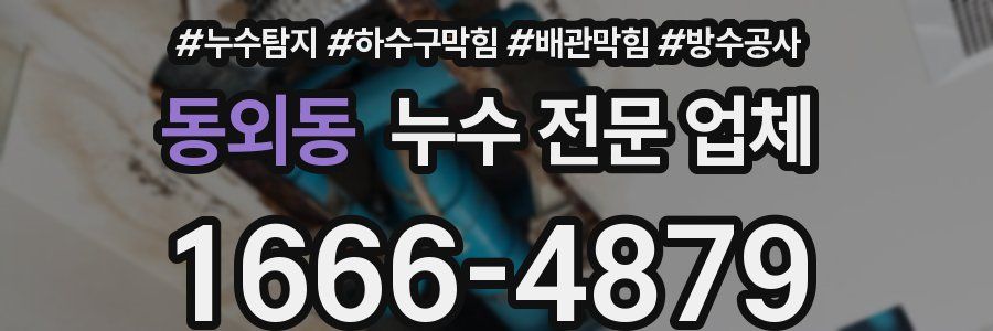동외동 누수 전문 업체