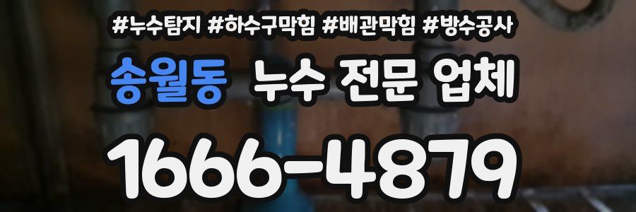 송월동 누수 전문 업체