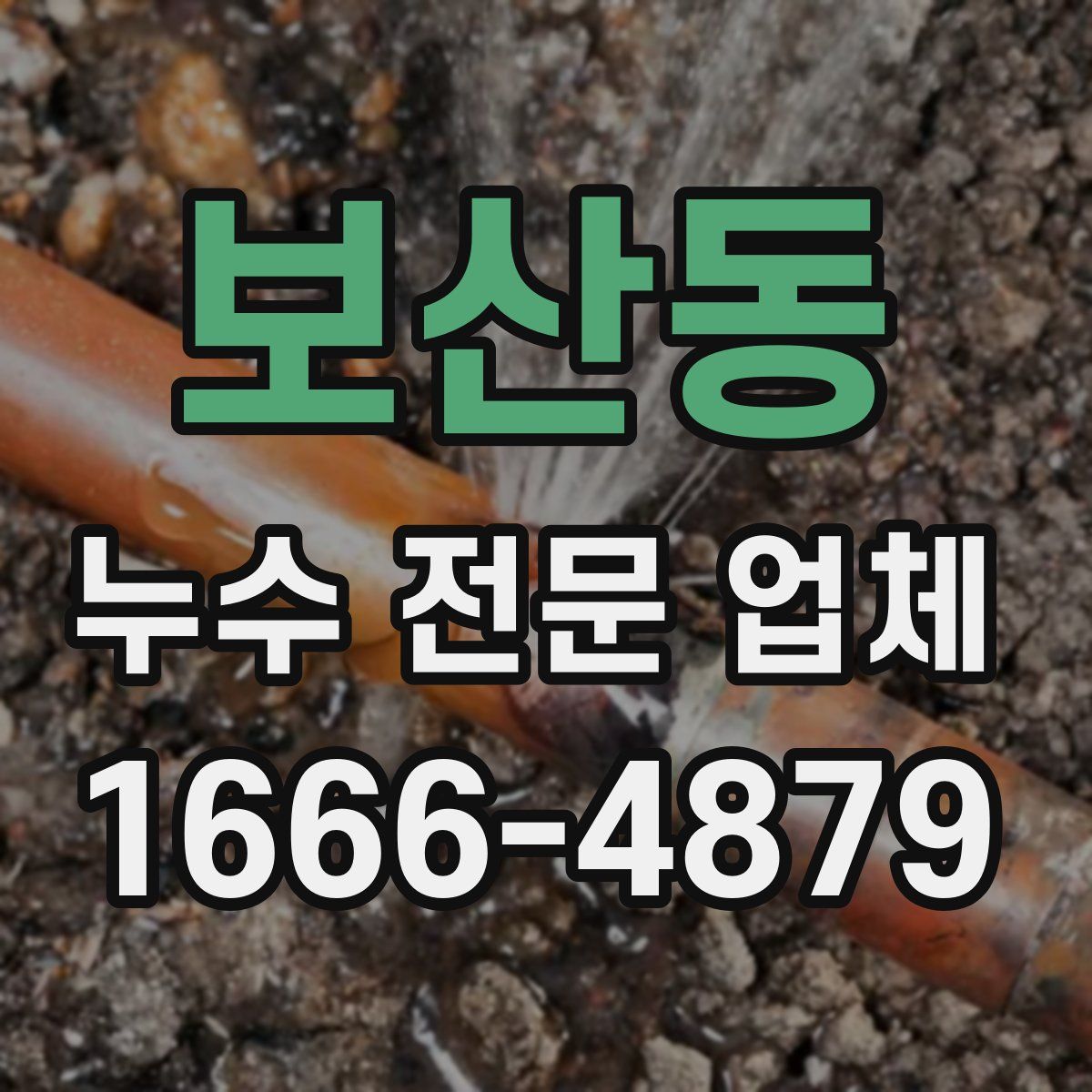보산동 누수 전문 업체