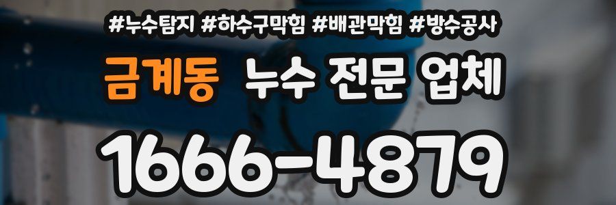 금계동 누수 전문 업체