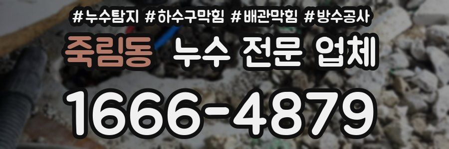 죽림동 누수 전문 업체