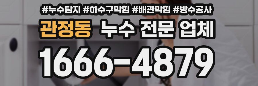 관정동 누수 전문 업체