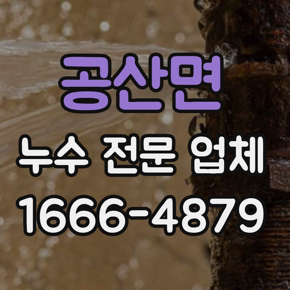 공산면 누수 전문 업체