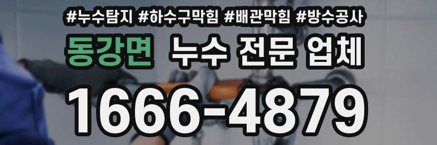 동강면 누수 전문 업체