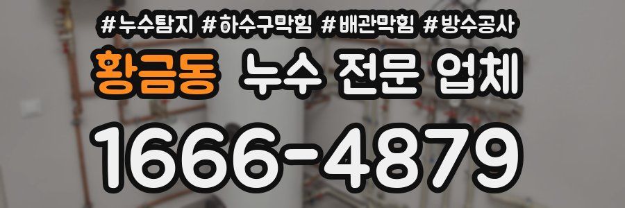 황금동 누수 전문 업체