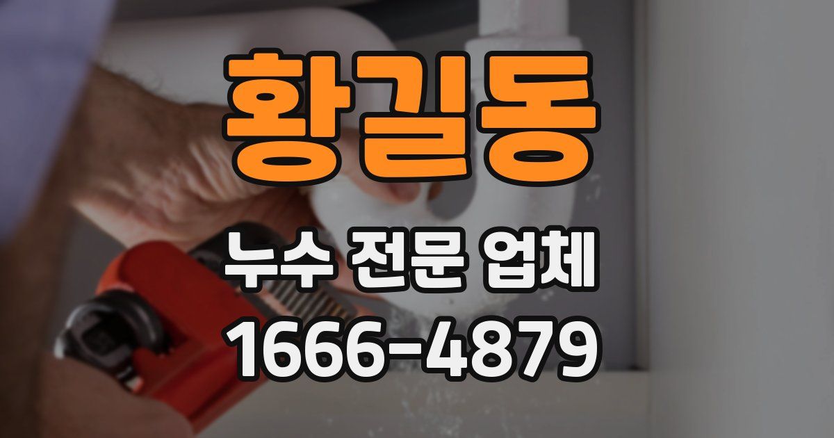 황길동 누수 전문 업체