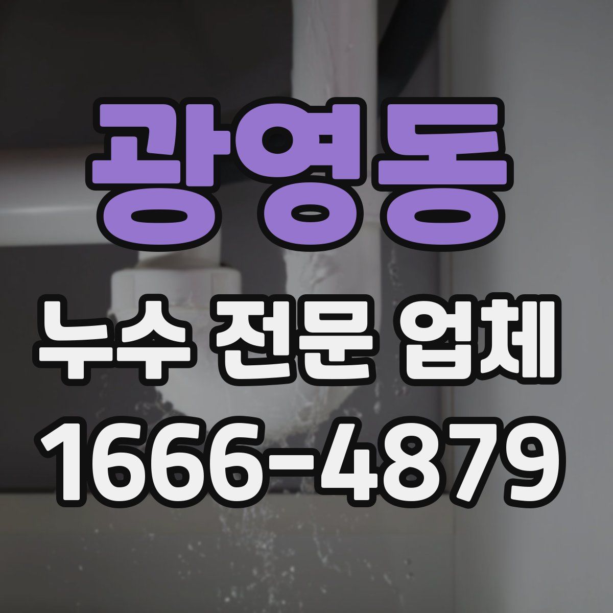 광영동 누수 전문 업체