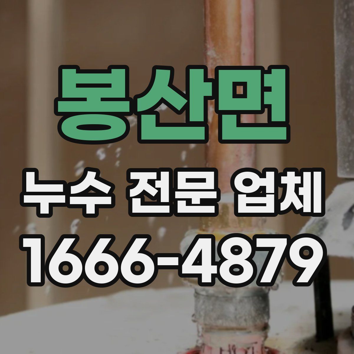 봉산면 누수 전문 업체