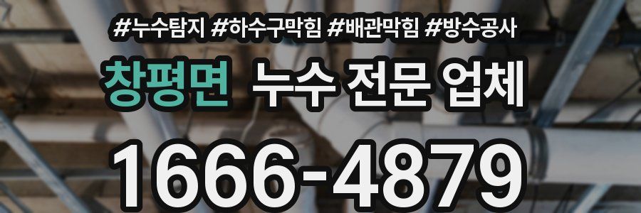 창평면 누수 전문 업체