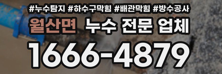 월산면 누수 전문 업체