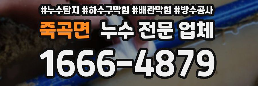 죽곡면 누수 전문 업체
