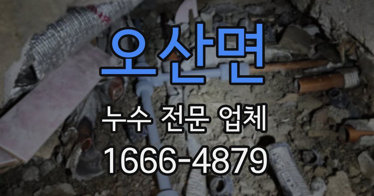오산면 누수 전문 업체