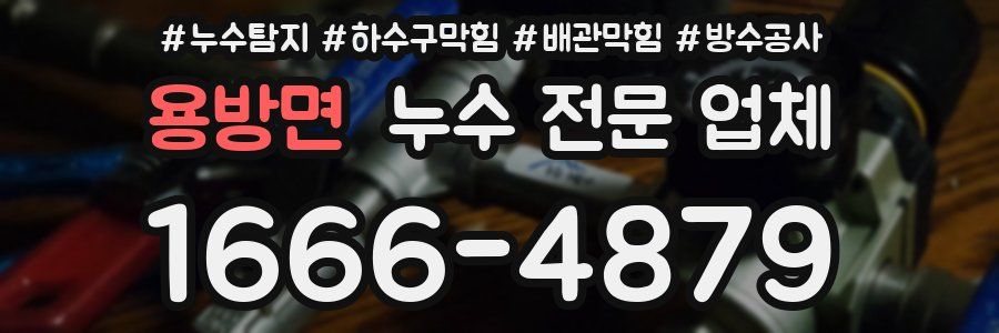 용방면 누수 전문 업체