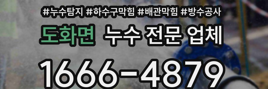 도화면 누수 전문 업체