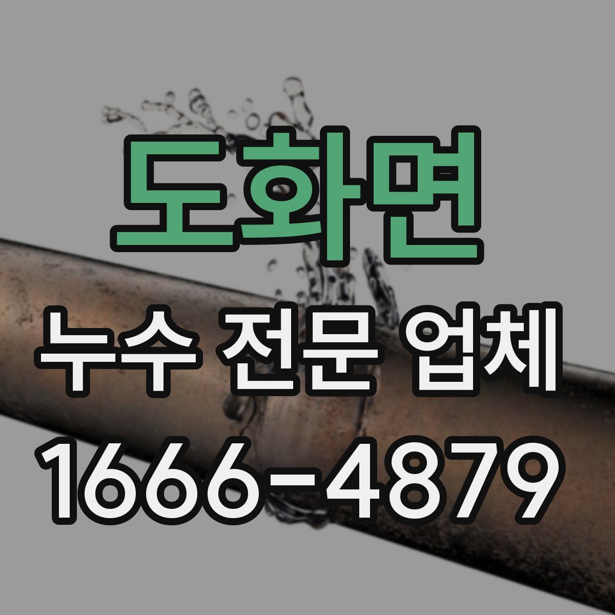 도화면 누수 전문 업체